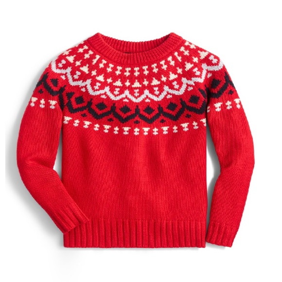J. Crew Sweaters - NWT J Crew Ivan Fair Isle sweater Red
